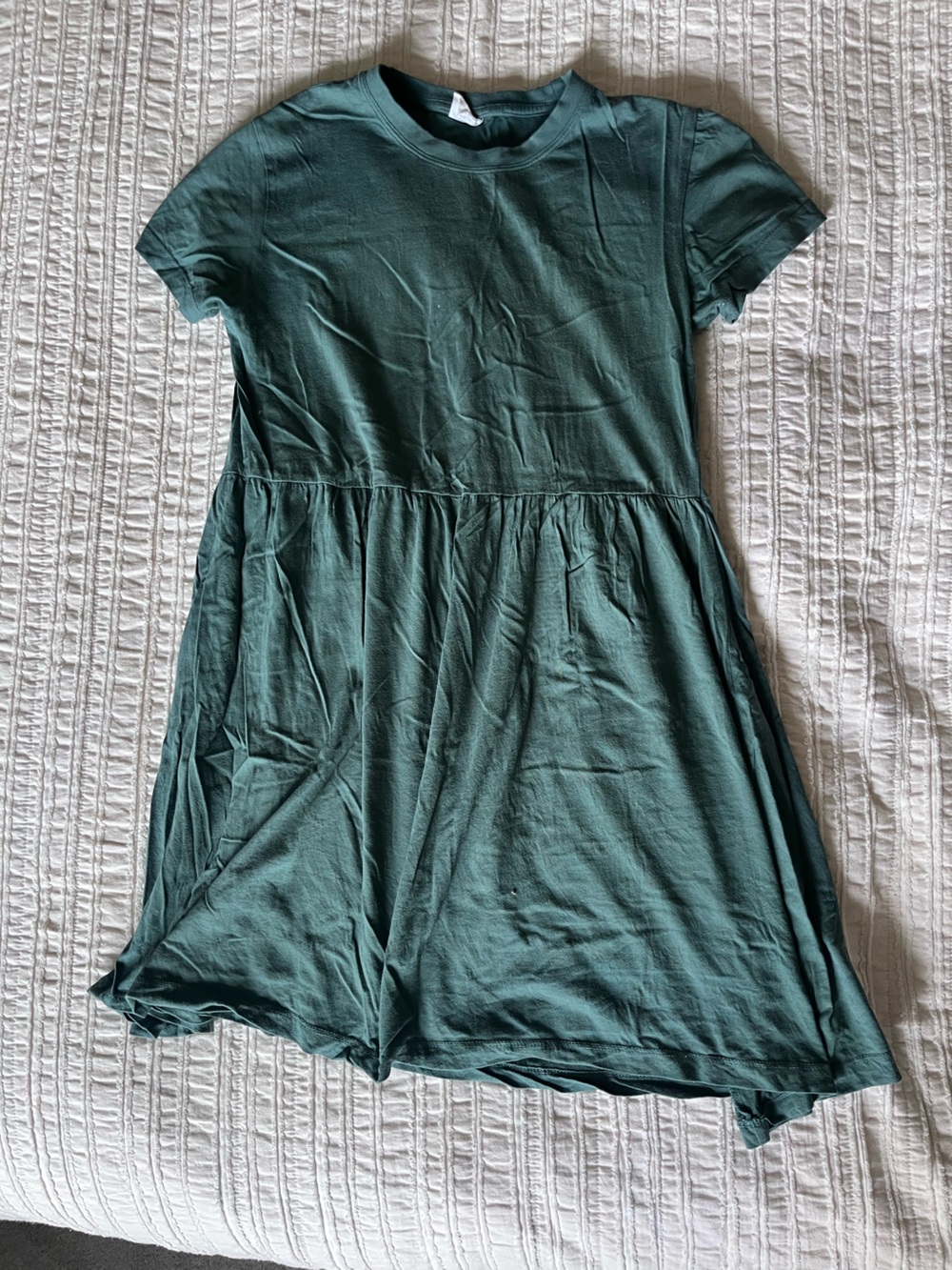 KOTN Green Short-Sleeve Dress